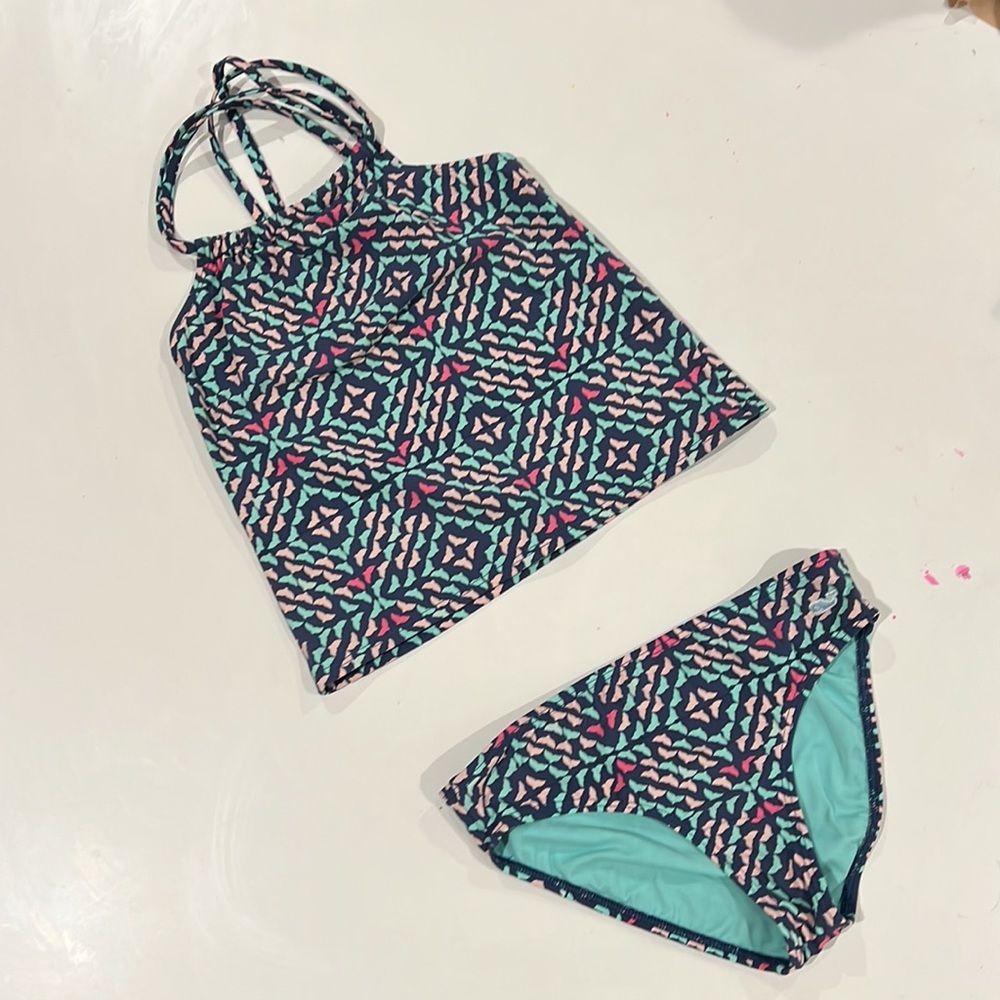 Vineyard Vines girls tankini two piece swimsuit Sz M